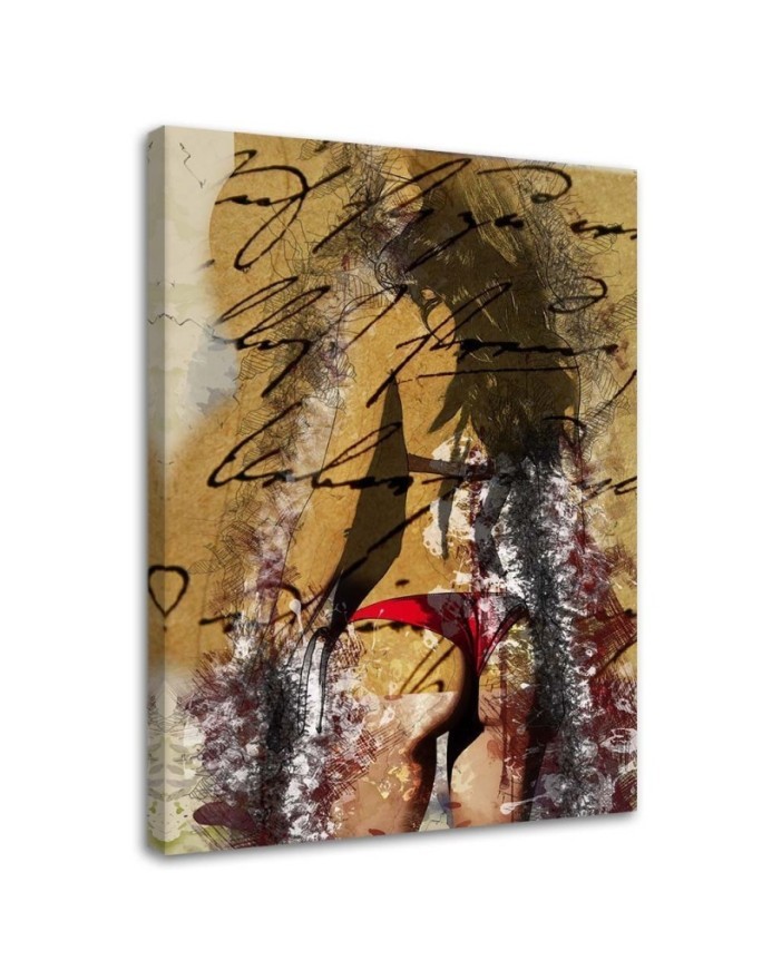 Modernes Wandbild - Frau im Bikini | Feeby