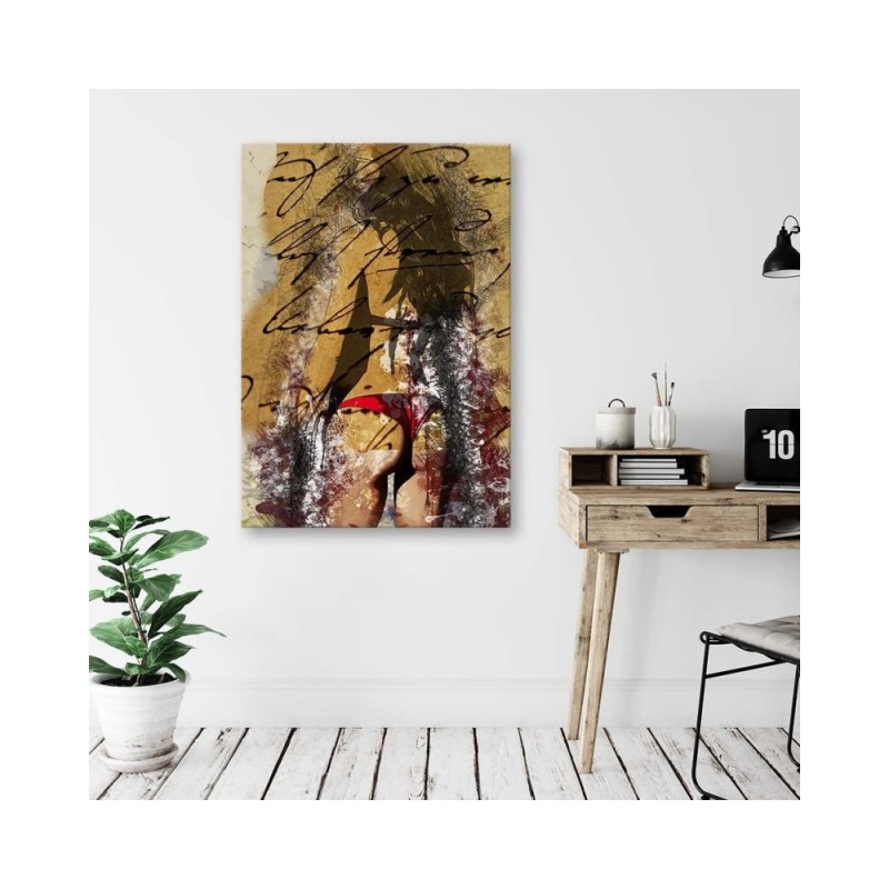 Modernes Wandbild - Frau im Bikini | Feeby