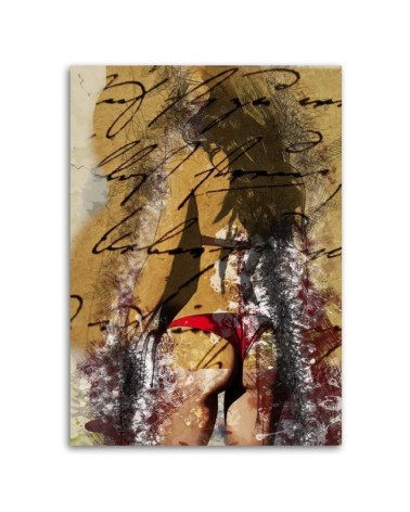 Modernes Wandbild - Frau im Bikini | Feeby