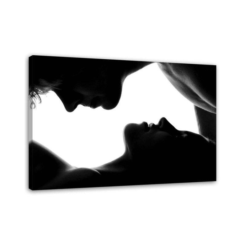 Bild auf Leinwand - Paar bei einem intimen Akt | Feeby