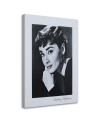 Audrey Hepburn portret czarno biały - Obrazy aktorzy i aktorki | FEEBY