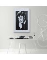 Audrey Hepburn portret czarno biały - Obrazy aktorzy i aktorki | FEEBY