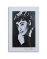 Audrey Hepburn portret czarno biały - Obrazy aktorzy i aktorki | FEEBY