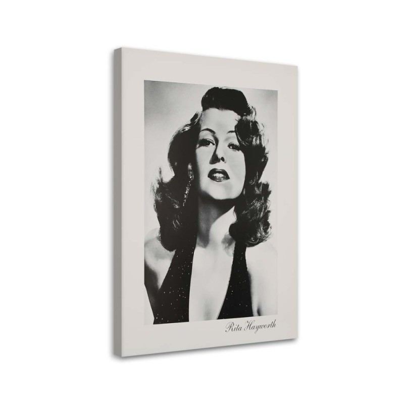 Rita Hayworth czarno biały portret - Czarno białe obrazy | FEEBY