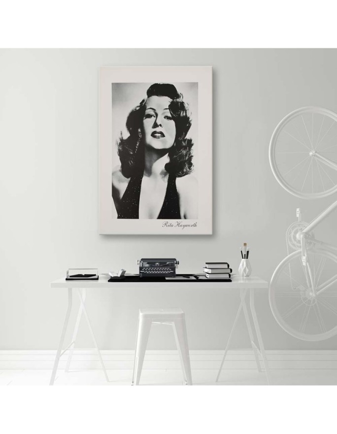 Rita Hayworth czarno biały portret - Czarno białe obrazy | FEEBY