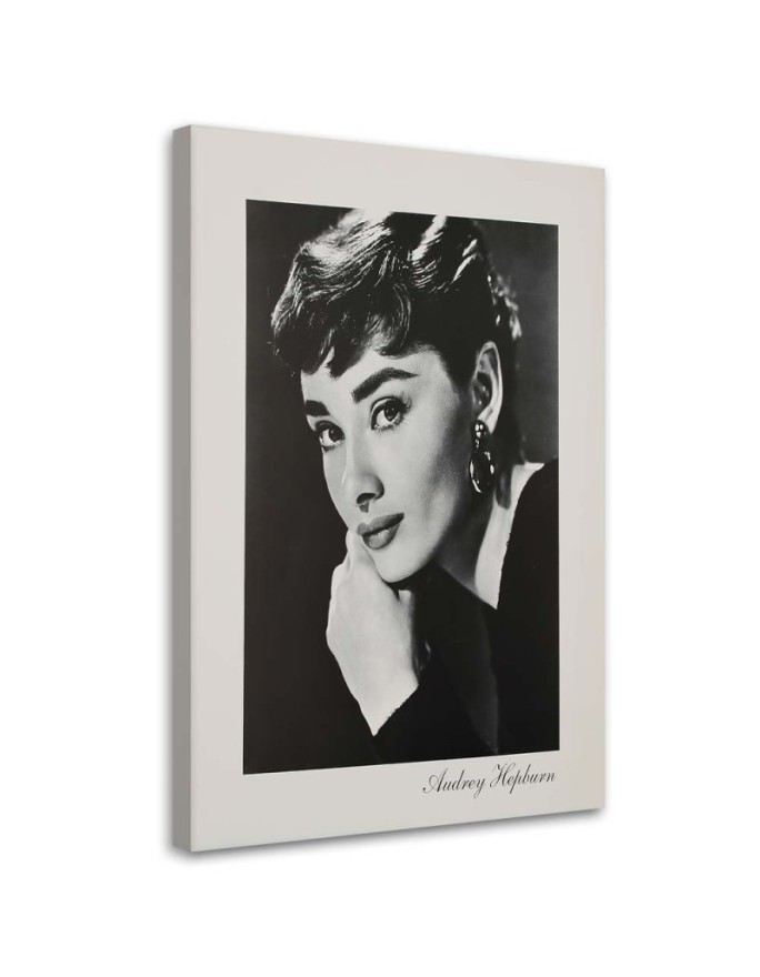 Audrey Hepburn portret sepia - Obrazy aktorzy i aktorki | FEEBY