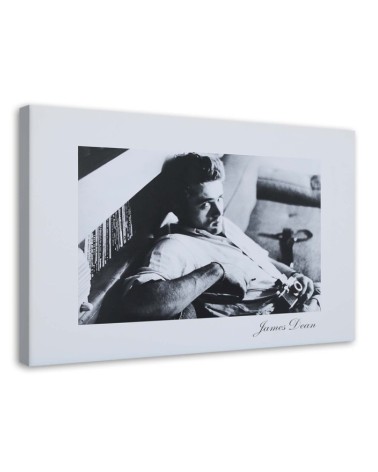 James Dean holywood amant - Black and white Canvas paintings | FEEBY