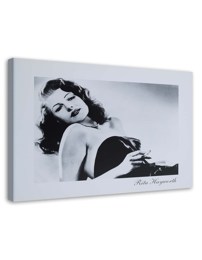 Wandbild für Wohnzimmer - Rita Hayworth - Porträt der Diva | Feeby