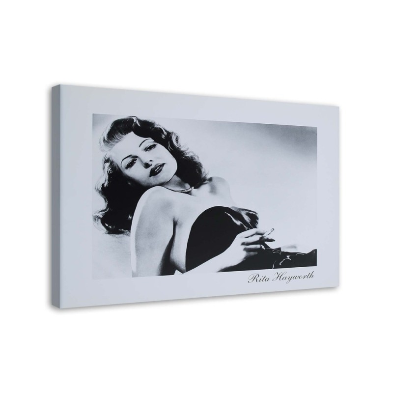 Wandbild für Wohnzimmer - Rita Hayworth - Porträt der Diva | Feeby