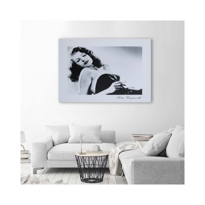 Wandbild für Wohnzimmer - Rita Hayworth - Porträt der Diva | Feeby