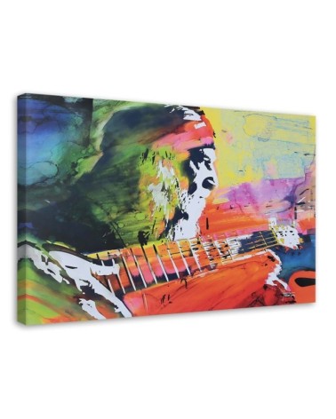 Pictures on Canvas for a room printed on canvas - Kurt Cobain abstract | FEEBY