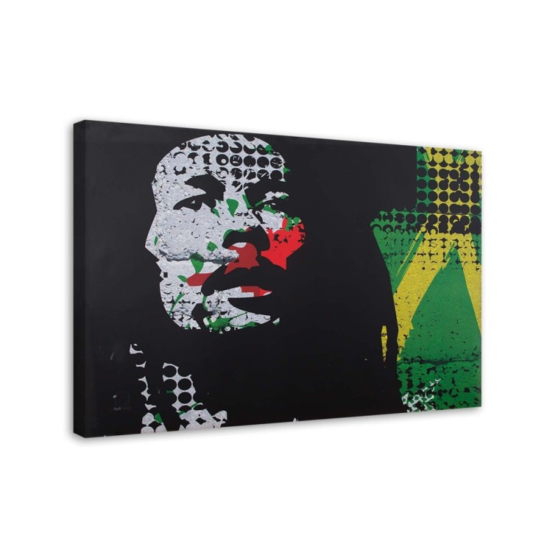 Obrazy do pokoju drukowane na płótnie - Bob Marley portret | FEEBY