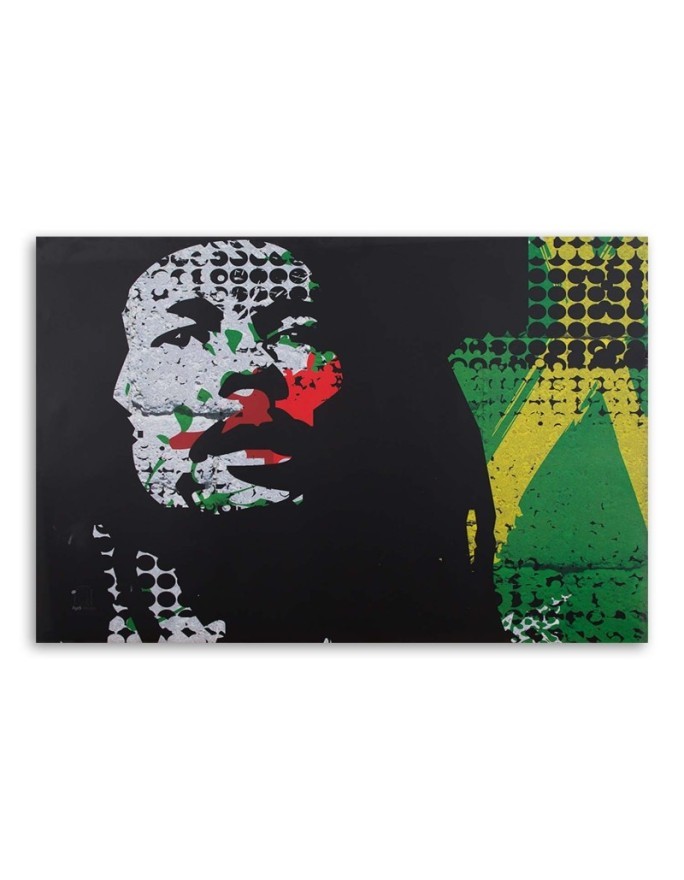 Obrazy do pokoju drukowane na płótnie - Bob Marley portret | FEEBY