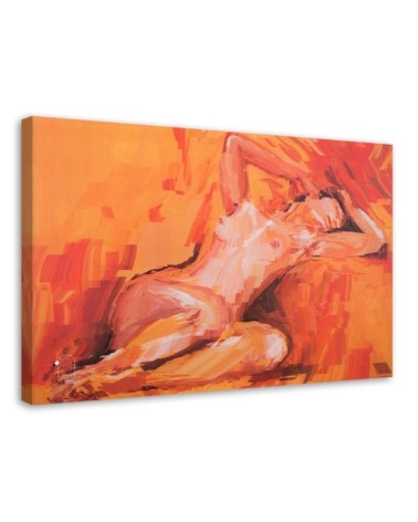 Modern Canvas paintings - Female nude abstract | FEEBY