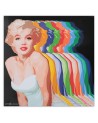 Obraz na płótnie - Marilyn Monroe z kolorowymi cieniami | FEEBY