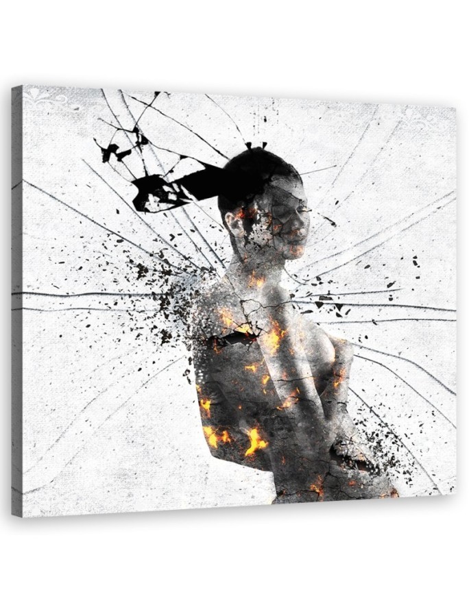 Leinwandbild - Menschen - Weiß | Feeby