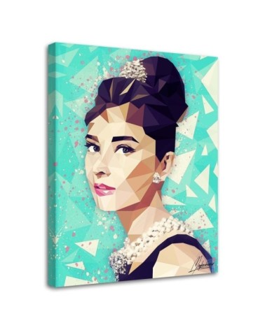 Obrazy aktorzy i aktorki - Audrey Hepburn z kokiem Cantu | FEEBY