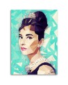 Obrazy aktorzy i aktorki - Audrey Hepburn z kokiem Cantu | FEEBY