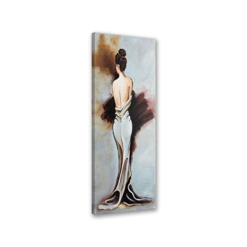 Leinwandbild - Frau im Kleid | Feeby