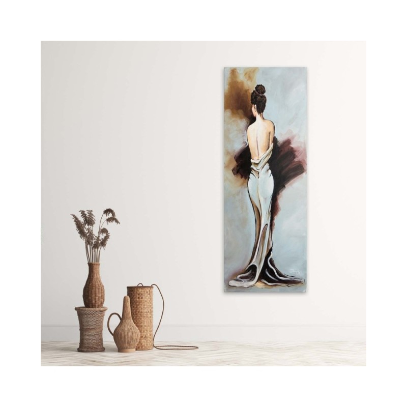 Leinwandbild - Frau im Kleid | Feeby