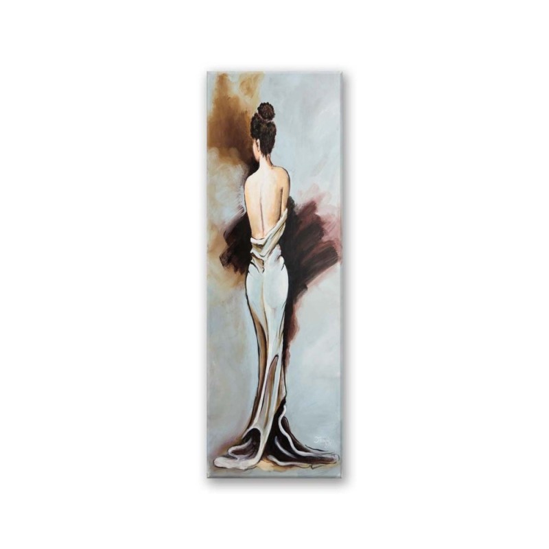 Leinwandbild - Frau im Kleid | Feeby