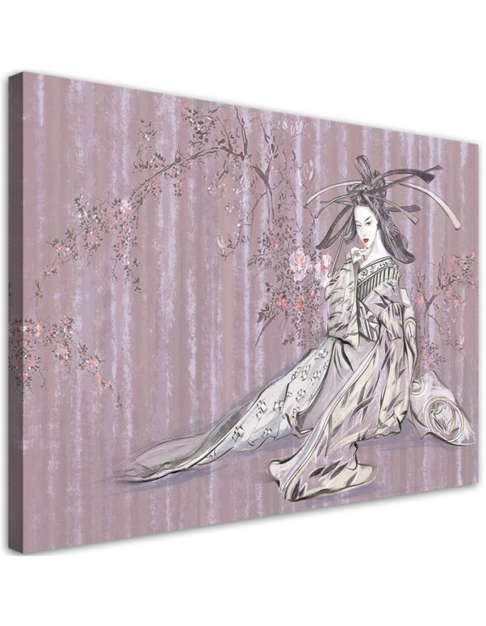 Leinwandbild - Traditioneller japanischer Geisha | Feeby