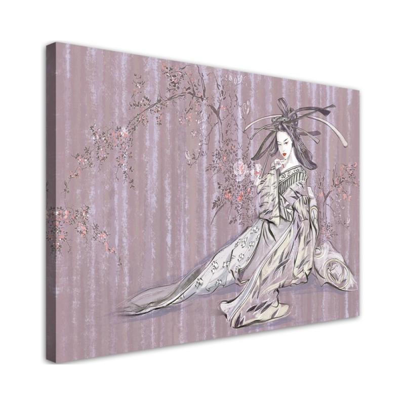Leinwandbild - Traditioneller japanischer Geisha | Feeby