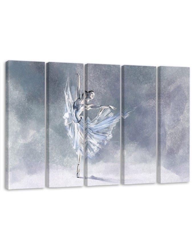 Wandbild für Wohnzimmer - Ballerina Pirouet | Feeby