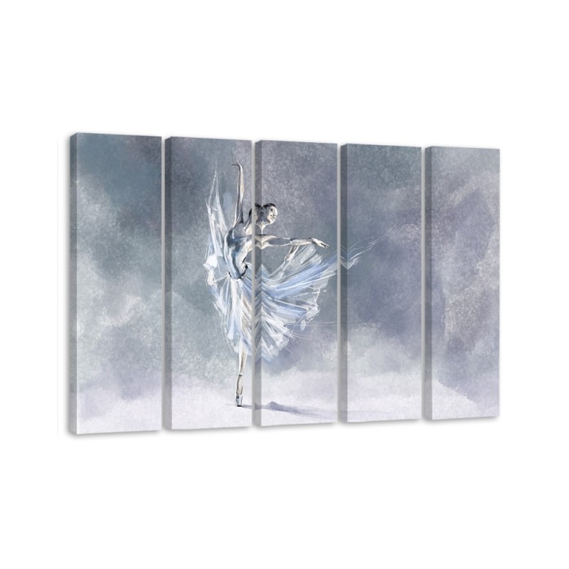 Wandbild für Wohnzimmer - Ballerina Pirouet | Feeby