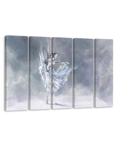 Wandbild für Wohnzimmer - Ballerina Pirouet | Feeby