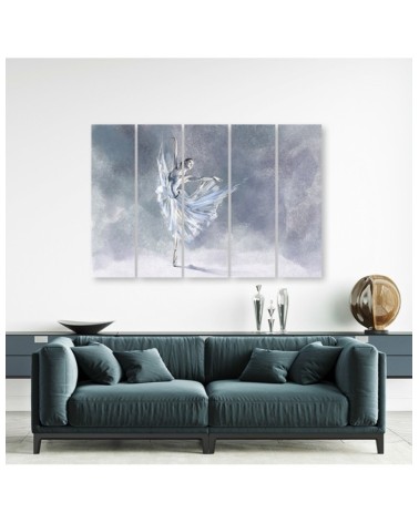 Wandbild für Wohnzimmer - Ballerina Pirouet | Feeby