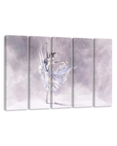 Ballerina dancing - Multipart canvas painting | FEEBY