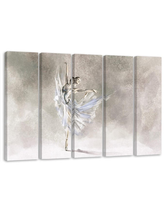 Dekoratives Leinwandbild - Ballerina Pirouet | Feeby