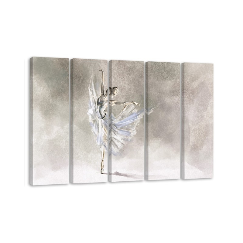 Dekoratives Leinwandbild - Ballerina Pirouet | Feeby