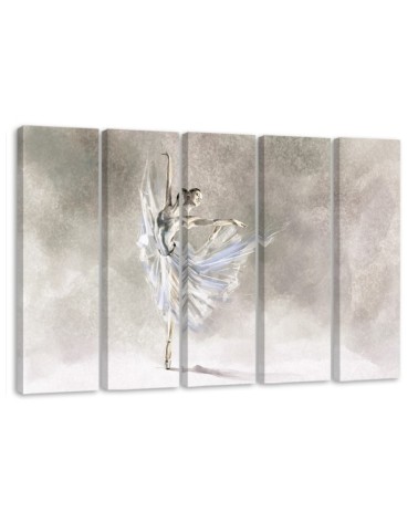 Ballerina dancing - Multipart canvas painting | FEEBY