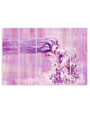 Modernes Wandbild - Eine Frau mit langen Haaren | Feeby