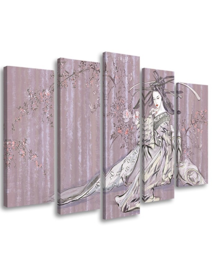 Leinwandbild - Traditioneller japanischer Geisha | Feeby