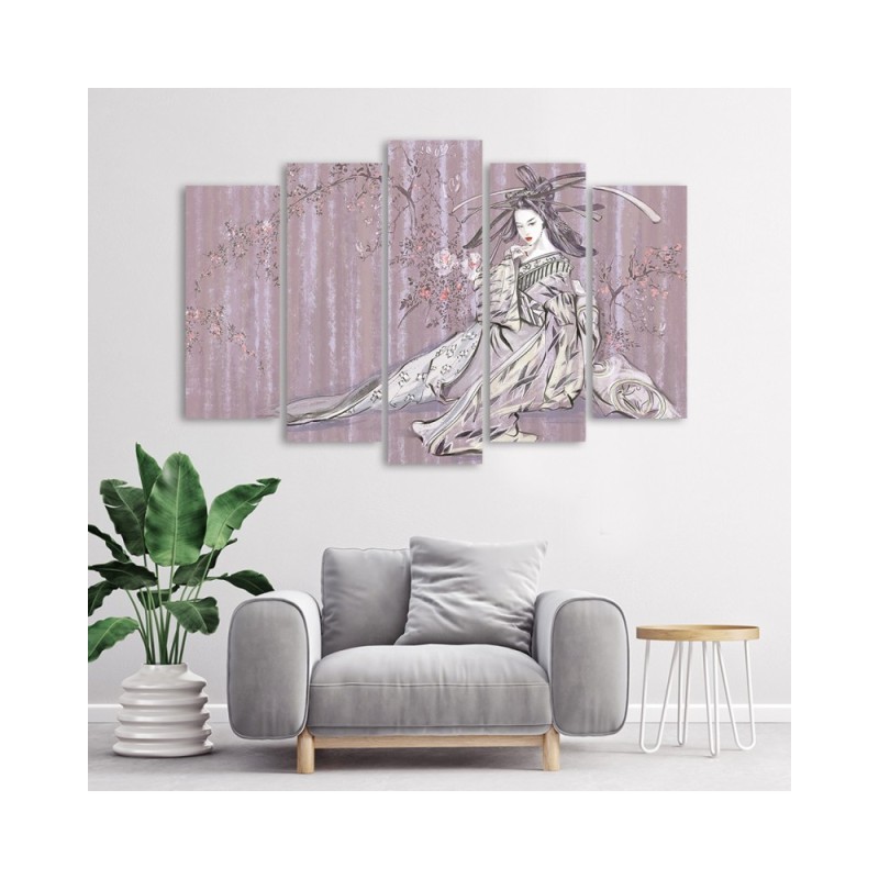 Leinwandbild - Traditioneller japanischer Geisha | Feeby