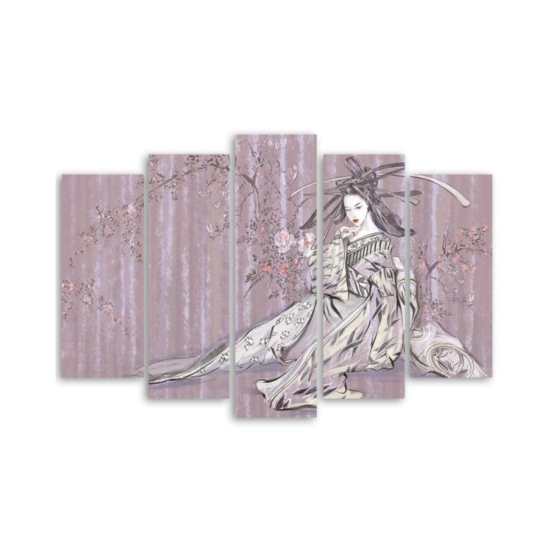 Leinwandbild - Traditioneller japanischer Geisha | Feeby