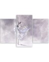 3 piece Canvas print for the room printed on canvas - Ballerina's pirouette | FEEBY