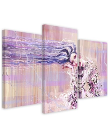 Modern paintings - Woman with long hair | FEEBY