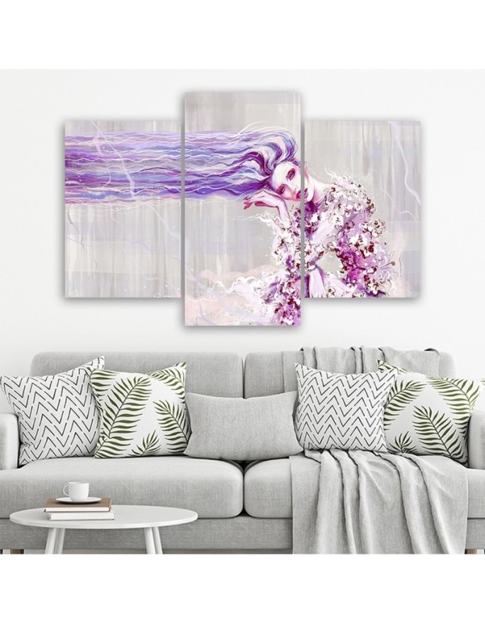 Modern paintings - Woman with long hair | FEEBY