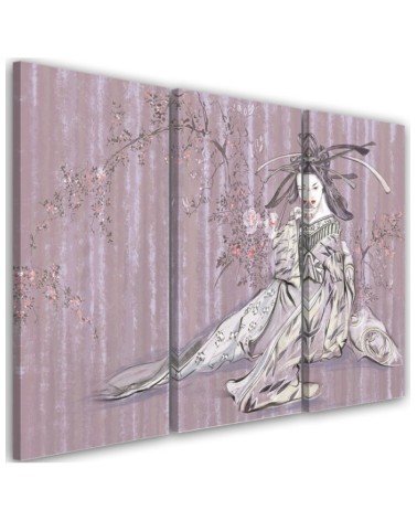 Oriental Canvas print - Traditional Japanese geisha | FEEBY