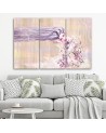 Woman with long hair - Canvas print for the living room | FEEBY