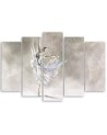5 Piece Ballerina's pirouette dance - Wall art Paintings for the living room | FEEBY