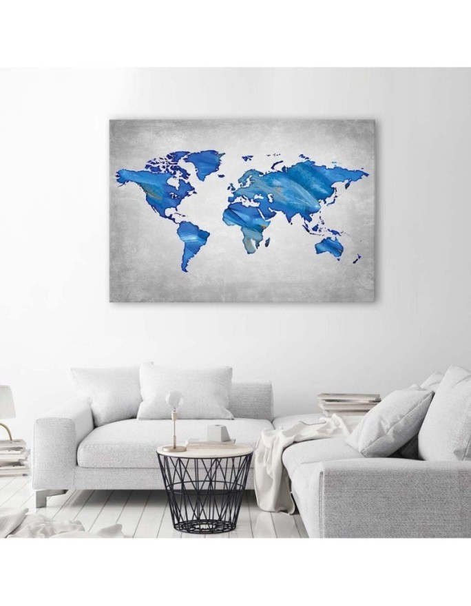 Canvas office paintings - Map on concrete. Buy now| | FEEBY