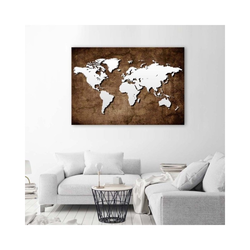 Modernes Wandbild - Alte Weltkarte | Feeby