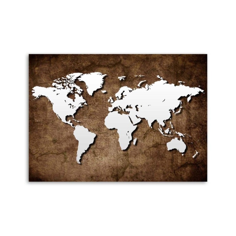 Modernes Wandbild - Alte Weltkarte | Feeby