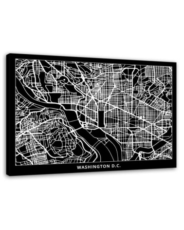Leinwanddruck - Washington - Stadtplan | Feeby