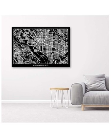 Leinwanddruck - Washington - Stadtplan | Feeby
